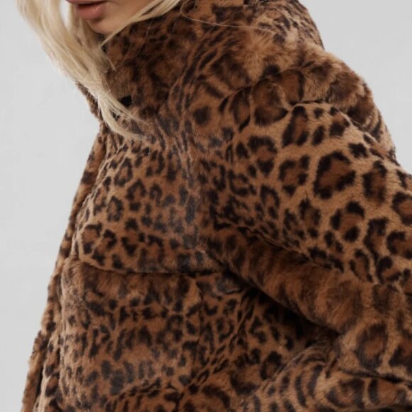 Anthropologie Faux-Fur Leopard Jacket - Picture 2 of 11